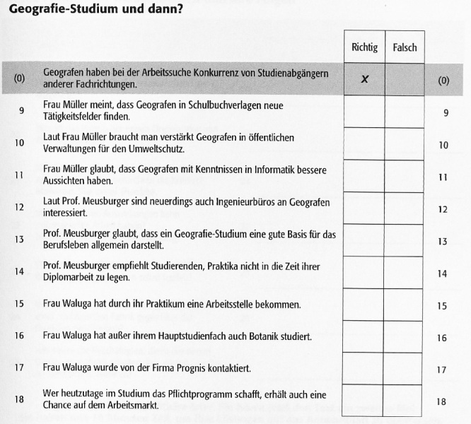 English Tests - TestDaF Musterprufung 4